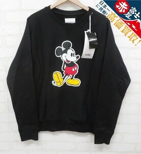 7T9399/未使用品 The Soloist sc.0027aSS20 Mickey Mouse crew neck sweatshirt ソロイスト ミッキーマウス スウェット