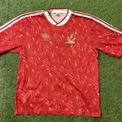 イギリス製アディダス80s 万国旗タグ　リヴァプール1989サッカーユニフォーム