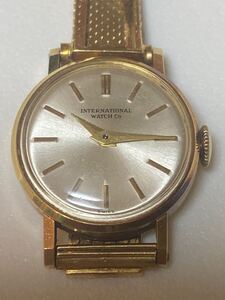 IWC INTERNATIONAL WATCH Co 18ct レディース 腕時計 手巻き アンティーク ヴィンテージ 18k 金無垢 26g GOLD 稼動品