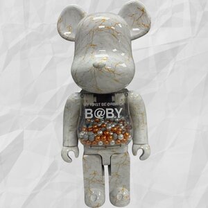 BE@RBRICK x B@BY MARBLE(大理石) Ver. 1000％ by MEDICOM TOY ベアブリック 美品 箱なし 希少 中古