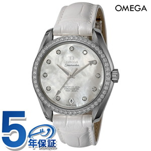 オメガ シーマスター アクアテラ 38mm 自動巻き 腕時計 ブランド レディース ダイヤモンド OMEGA 231.18.39.21.55.001 ホワイト 白