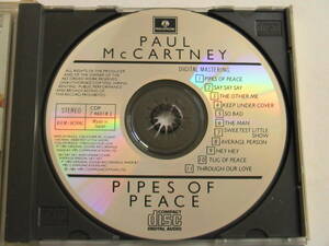 【JAPAN EXPORT】PAUL McCARTNEY / PIPES OF PEACE CDP 7 46018 2 CP35-3084 9A4 国内プレス逆輸入盤