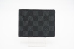 ☆安心の３大保証☆ ABランク ≪LOUIS VUITTON ルイ ヴィトン/二つ折り財布≫ N62663 ダミエ グラフィット ポルトフォイユ ミュルティプル