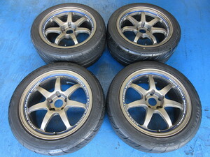 中古４本☆WEDS　SPORT　ブリヂストン　ポテンザ　RE71R　２３５/４５－１７　２５５/４０－１７