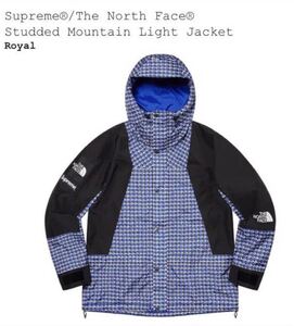 【美品】Supreme × The North Face 21SS Studded Mountain Light Jacket Royal Blue 青 S シュプリーム マウンテン ジャケット パーカー