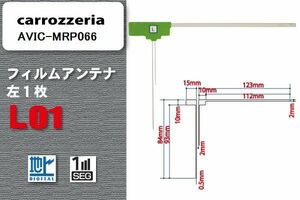 地デジ カロッツェリア carrozzeria 用 フィルムアンテナ AVIC-MRP066 対応 ワンセグ フルセグ 高感度 受信 高感度 受信