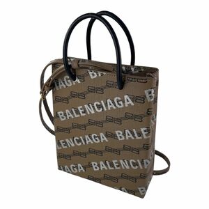 【中古】 BALENCIAGA バレンシアガ ショルダーバッグ・メッセンジャーバッグ 693805 ＢＢロゴ ブラウン 24024618 UY