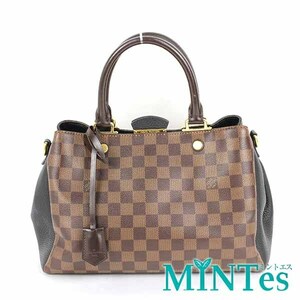 Louis Vuitton ルイヴィトン N41673 ブリタニー 2WAY ショルダーバッグ ダミエ エベヌ ダミエキャンバス レディース 女性 デイリー 茶色