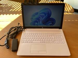 【すぐ使える中古PC】HP Laptop 15(db0156AU) WIN11Home,AMD E2-9000e,メモリ4GB,SSD120GB,DVDRW