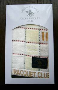 POLO&RACQUET CLUBのハンドタオル！新品箱入り！