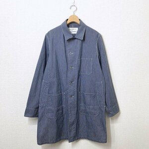 【定価3.7万円】マウンテンリサーチ MOUNTAIN RESEARCH C.P. Coat ヒッコリー ショップコート M ストライプ インディゴ