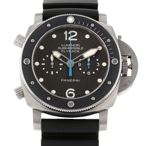 パネライ サブマーシブル1950 3デイズ フライバッククロノ PAM00615 PANERAI 腕時計 黒文字盤 【安心保証】