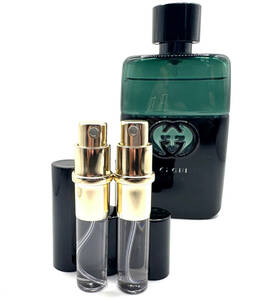 ★グッチ香水・GUCCI GUILTY BLACK POUR HOMME EDT.3.5ml入Spray×2本のみ出品です。※画像前方の小(黒)スプレー2本のみ出品です。