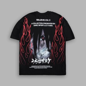 Darc Sport THE PATH I WALK V2 OVERSIZED TEE BLACK L ダルクスポーツ サスケ パス アイウォーク オーバーサイズ Tシャツ ブラック 黒 狼