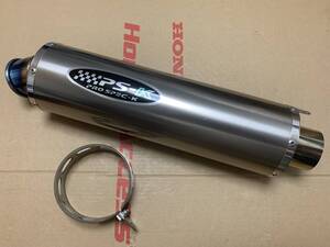 超希少☆美品☆PS-K(PROSPEC-K)チタンサイレンサー/マフラー☆焼き色入り☆60.5Φ☆GSX1400/CB1300/XJR1300/ZRX1200R/1100/DAEG/GPZ/Z900RS