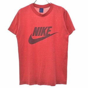 【S】NIKE / ナイキ 80s 紺タグ SWOOSH ロゴスウォッシュ プリント 半袖Tシャツ vintage ビンテージ ヴィンテージ