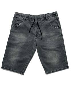 ★正規品未使用！DIESEL【ディーゼル】オーバーウォッシュ ストレッチ イージーハーフパンツ D-KROOSHORT-NE W36 ルーマニア製 定価33000円