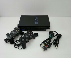 美品 動作品 SONY PS2 PlayStation2 SCPH-50000セットソニー プレイステーション２ レア品, 2台コントローラーセッ(11)