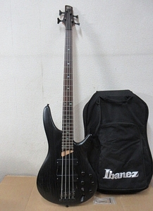 S6313 ジャンク 音出し確認できず Ibanez アイバニーズ SSR630 Black Flat 4弦ベース ソフトケース付 現状渡し