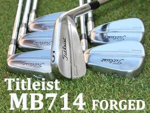 タイトリスト　MB714 FORGED　DG X100　5-9,P　6本セット　メンズ マッスルバック アイアン　フォージド　Titleist　ダイナミックゴールド