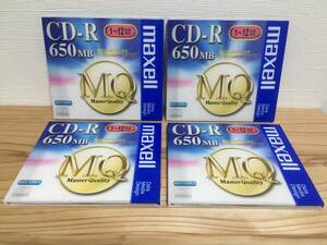 maxell CD-R 650MB MQ CDR74MQ 4枚 マクセル 日本製 国産 made in japan