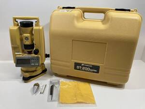 【通電確認済】TOPCON　トプコン　レーザーセオドライト　DT-214　DT-200　トランシット　中古品/現状品 　測量　測量機器 現場 工具 道具