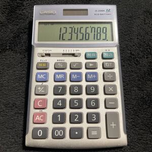 本格実務電卓 シルバー JS-20WK [12桁] 計算機 CASIO カシオ