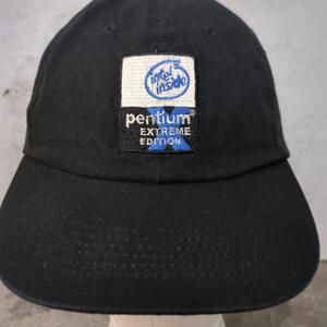 ◆1円スタート◆ 激レア 00s INTEL INSIDE PENTIUM EXTREME IBM Microsoft VINTAGE CAP ヴィンテージ キャップ 帽子 