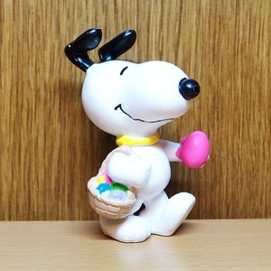 スヌーピー　イースター　フィギュア　かご　PVC　エッグ　SNOOPY 　ピーナッツ　トイ　アメトイ