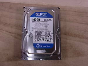 ◎G/131●ウェスタン・デジタル Western Digital☆3.5インチHDD(ハードディスク)☆160GB SATA300 7200rpm☆WD1600AAJS☆中古品