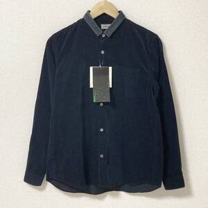 新品未使用品 2013SS UNDERCOVER ベロア 襟 コーデュロイ 長袖 シャツ ダークネイビー アンダーカバー archive 4030266