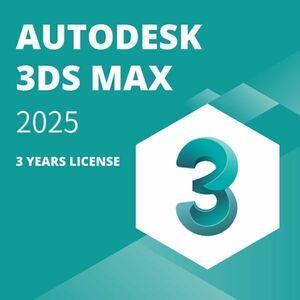 【正規】 Autodesk 3ds Max 2022～2025 Win64bit 3年版 3台利用可 メーカーサイトの利用・登録・サポート・アップデート等付属