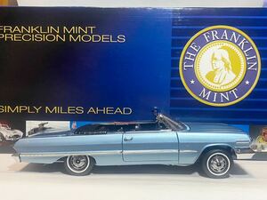 FRANKLIN MINT 1/24 1963 Chevrolet Impala CONVERTIBLE 