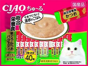 CIAO (チャオ) ちゅ~る 総合栄養食 まぐろ・かつおバラエティ 40本