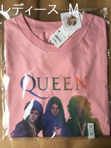 GU★グラフィックTシャツ(半袖) レディースWOMEN　Mサイズピンク　QUEENコラボ★新品未使用