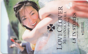 中山美穂 LOVE CLOVER／【テレカ】 L.1.6 ★送料最安75円～