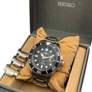 SEIKO セイコー プロスペックス ダイバーズ 200m スキューバ ソーラー 黒文字盤 SS 稼動確認済み メンズ腕時計 V157-0BT0