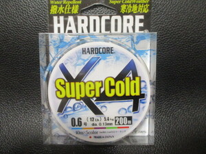 64　デュエル　スーパーコールドX4・マーキング　0.6号200ｍ巻新品未使用！