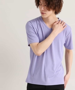 「MK MICHEL KLEIN HOMME 」 半袖Tシャツ 48 ライトパープル メンズ