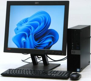 DELL Optiplex 5050-7700SF ■ 20インチ 液晶セット■ i7-7700/SSD/DVDマルチ/Radeon R5 340/第7世代/最新OS搭載/Windows11 デスクトップ