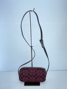 COACH◆シグネチャー/ショルダーバッグ/-/RED/総柄/f2j-6073