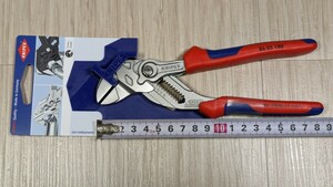 ★インボイス対応可★クニペックス【KNIPEX】180㎜8605-180（SB）プライヤーレンチ　新品未使用★在庫あり