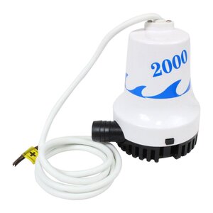 【送料無料】12V ビルジポンプ 2000GPH 海水 対応 毎分126L 水中ポンプ 船 ボート ヨット 船舶 雨水 浸水 排水 排水 汲み上げ ポンプ