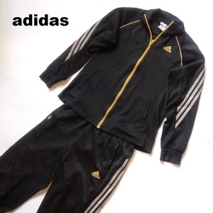 アディダス adidas☆上下ジャージ/ゴールドロゴ　シルバーライン