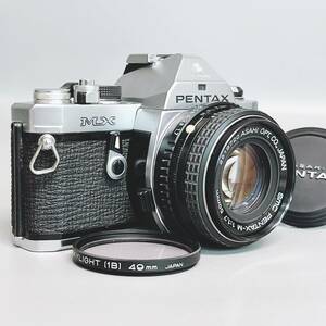 アサヒペンタックス MX フィルム一眼レフカメラ フィルター付き（ASAHI SMC PENTAX-M 50㎜ 1:1.7 ）