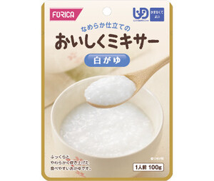 白がゆ 100g／おいしくミキサー（ホリカフーズ）567600 かまなくてよい固さの介護食