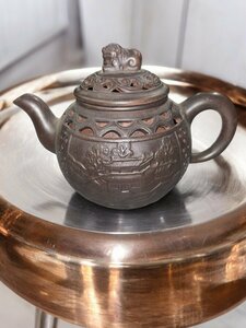 (FU10) 中国骨董品 中国 茶器セット 茶道具 茶器 獅子 骨董品 アンティーク