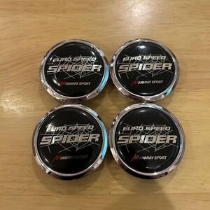 M495 マナレイ MANARAY SPORT EURO SPEED SPIDER ユーロスピード センターキャップ 4個 外径59.5mm