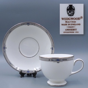 希少 廃盤品 1984年 ウェッジウッド WEDGWOOD アムハースト ティーカップ&ソーサー コーヒーカップ AMHERST