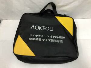 AOKEOU 非金属タイヤチェーン 2輪分 簡単装着 サイズ調整可能 タイヤ幅 165mm-265mm まで対応 動作未確認 24051302